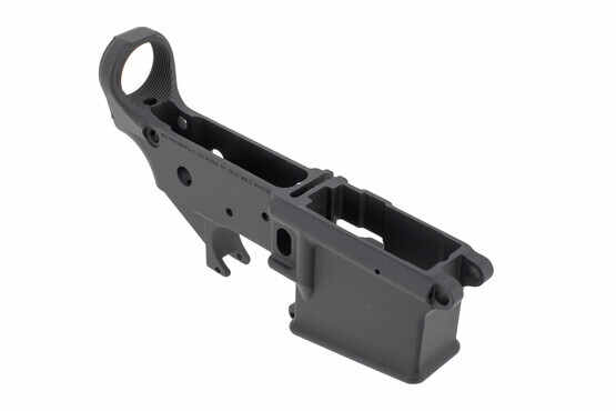 Orchid Defense AR 15 stripped lower receiver is made from aluminum